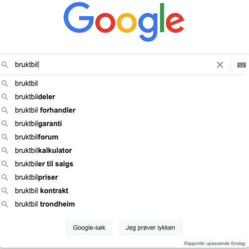 Google Auto Fill Sokeord